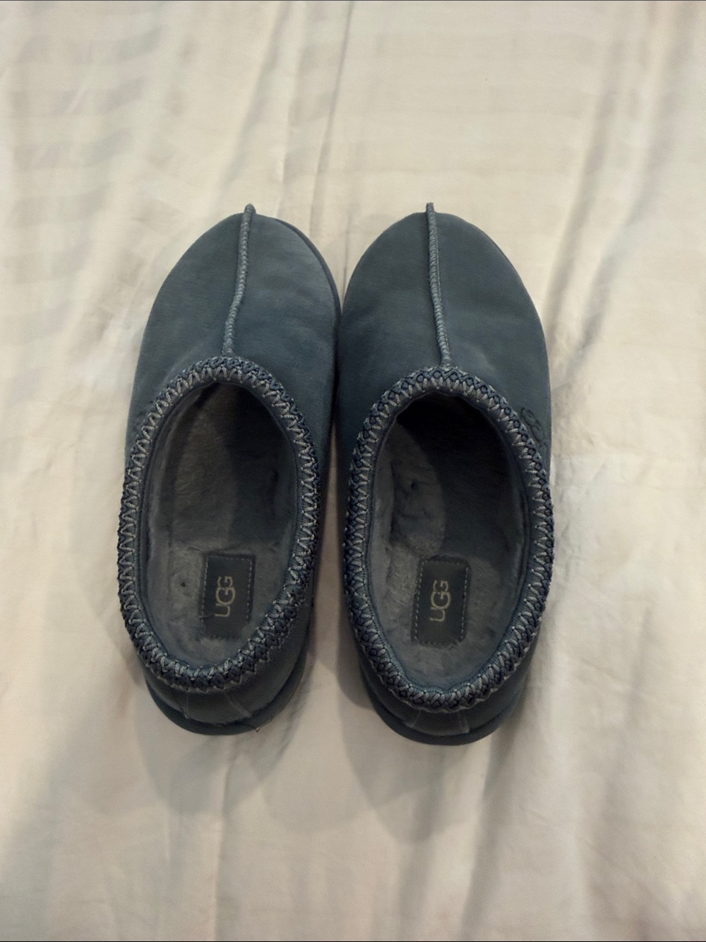 UGG Men's Navy Suede Slip-On Moccasin
